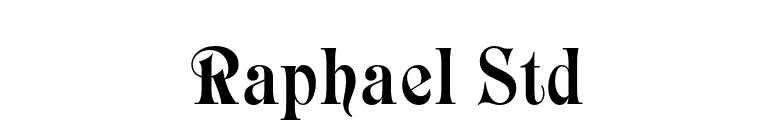Raphael Std font preview