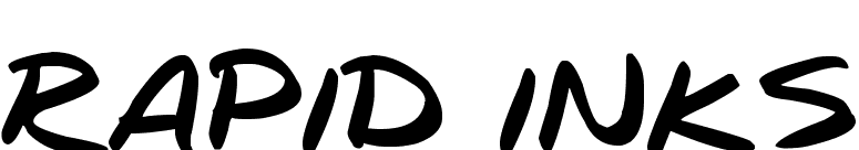 Rapid Inks
 font preview