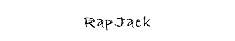 RapJack font preview