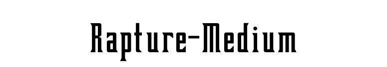 Rapture-Medium font preview