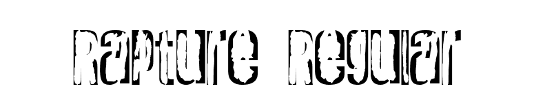 Rapture Regular font preview
