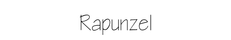 Rapunzel font preview