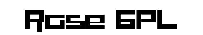 Rase GPL font preview