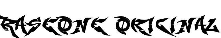 RaseOne Original font preview