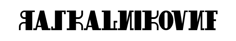 RaskalnikovNF font preview