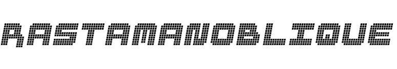 RastaManOblique font preview