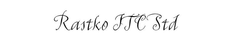 Rastko ITC Std font preview