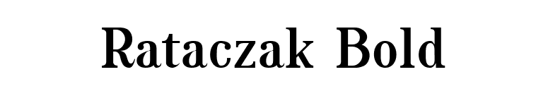 Rataczak Bold font preview