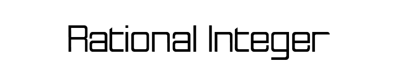 Rational Integer font preview