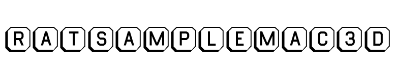RatsampleMac3D font preview