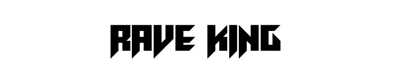 Rave King font preview