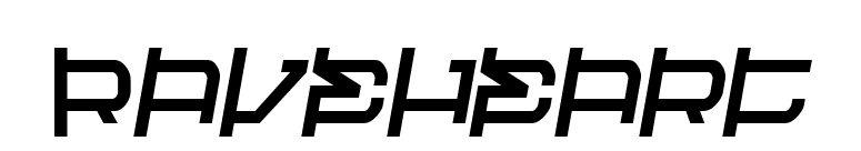 Raveheart font preview