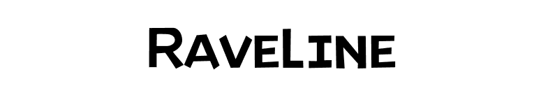 Raveline font preview