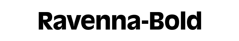 Ravenna-Bold font preview