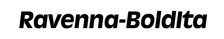 Ravenna-BoldIta font preview