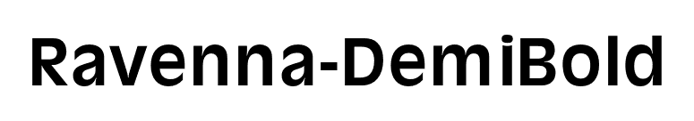 Ravenna-DemiBold font preview