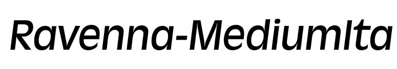 Ravenna-MediumIta font preview