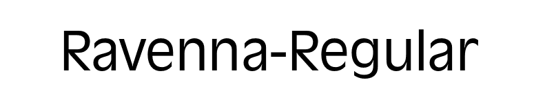 Ravenna-Regular font preview