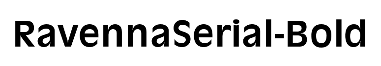 RavennaSerial-Bold font preview