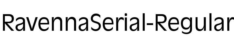 RavennaSerial-Regular font preview