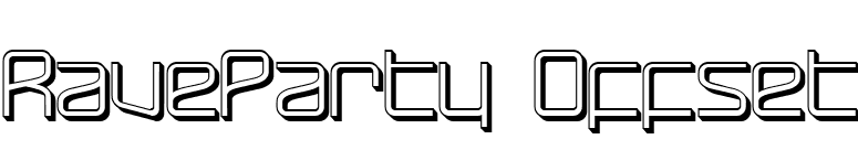 RaveParty Offset font preview