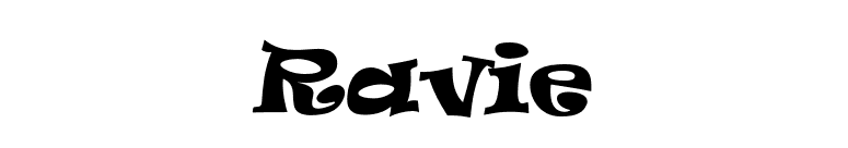 Ravie font preview
