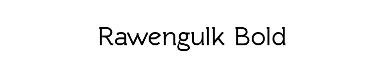 Rawengulk Bold font preview