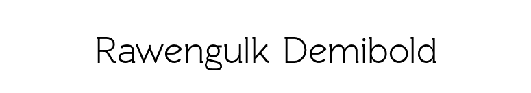 Rawengulk Demibold font preview