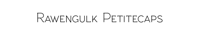 Rawengulk Petitecaps font preview