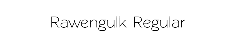 Rawengulk Regular font preview
