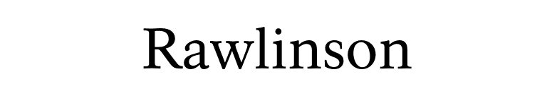 Rawlinson font preview