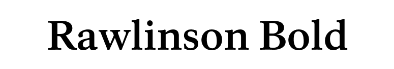 Rawlinson Bold font preview