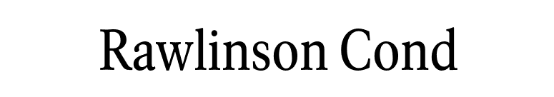 Rawlinson Cond font preview