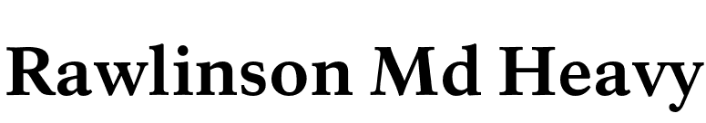 Rawlinson Md Heavy font preview