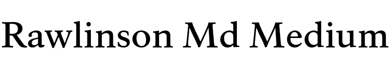Rawlinson Md Medium font preview