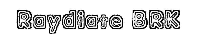 Raydiate BRK font preview