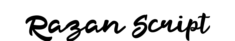 Razan Script font preview
