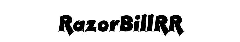 RazorBillRR font preview