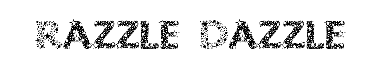 Razzle Dazzle font preview
