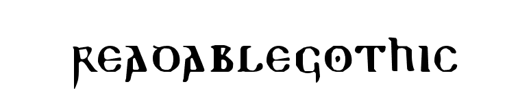 ReadableGothic font preview