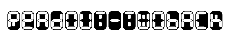 Readout-TwoBack font preview