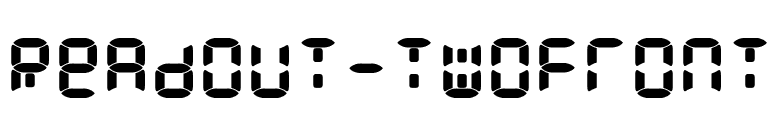 Readout-TwoFront font preview