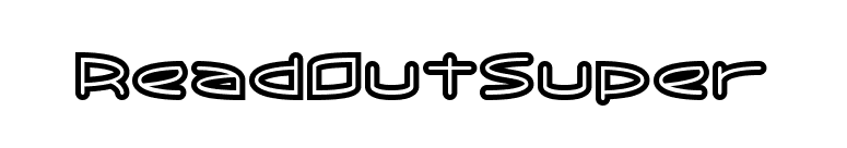 ReadOutSuper font preview
