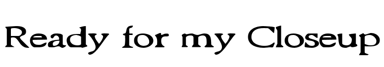 Ready for my Closeup font preview