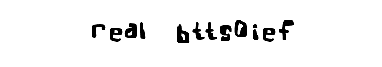 Real Bttsoief font preview