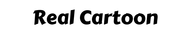 Real Cartoon font preview