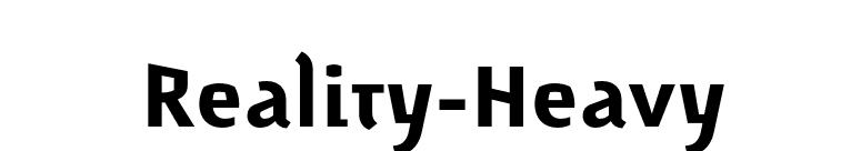 Reality-Heavy font preview