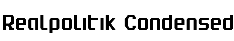 Realpolitik Condensed font preview
