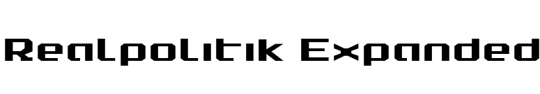 Realpolitik Expanded font preview