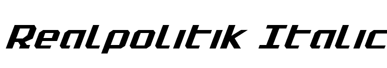 Realpolitik Italic font preview